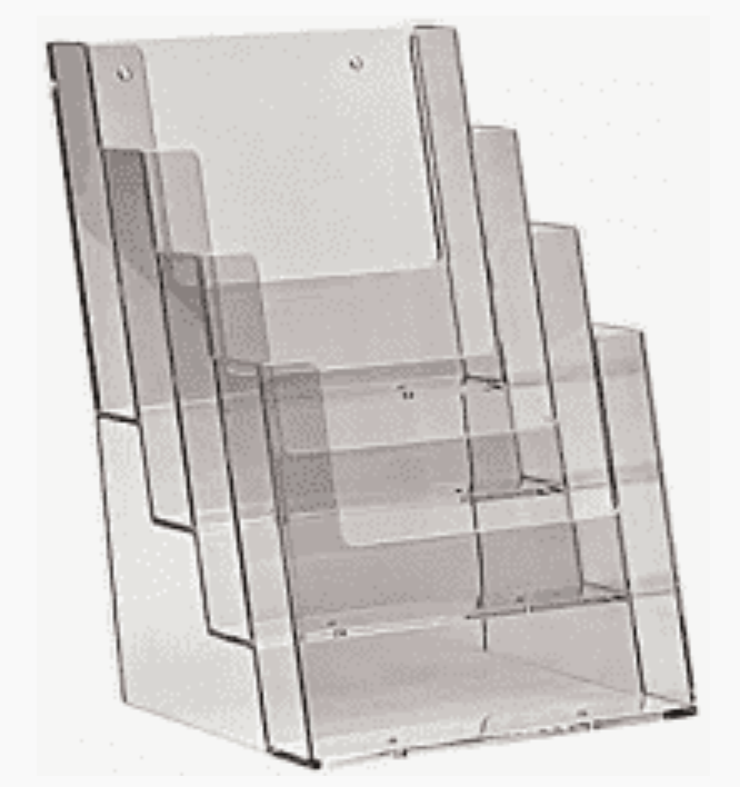 4 Tier Acrylic Recipe Card Holder